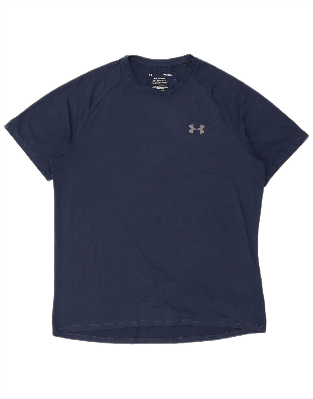 Camiseta masculina UNDER ARMOUR poliéster azul marinho médio