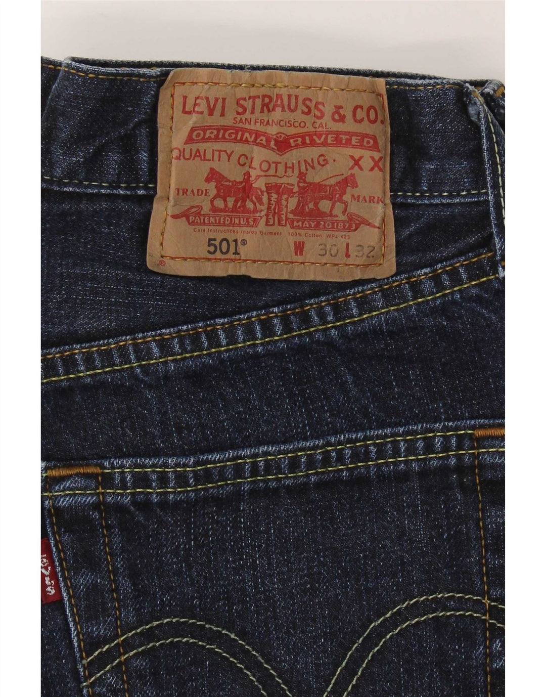 Jeans Levi's 501 Straight Masculino W30 L32 Azul Marinho