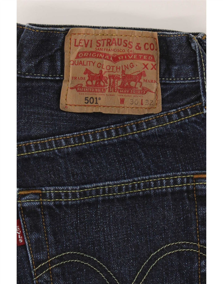 Jeans Levi's 501 Straight Masculino W30 L32 Azul Marinho