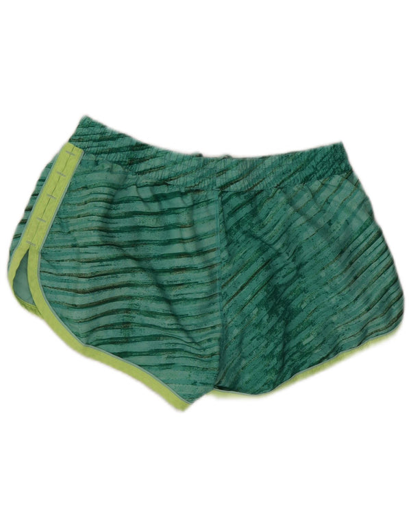 Shorts esportivo feminino Under Armour Heat Gear UK 12 listrado verde médio