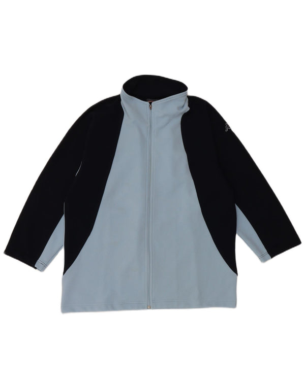 Jaqueta feminina Kappa com manga 3/4 e manga 3/4 UK 18 XL azul colorblock