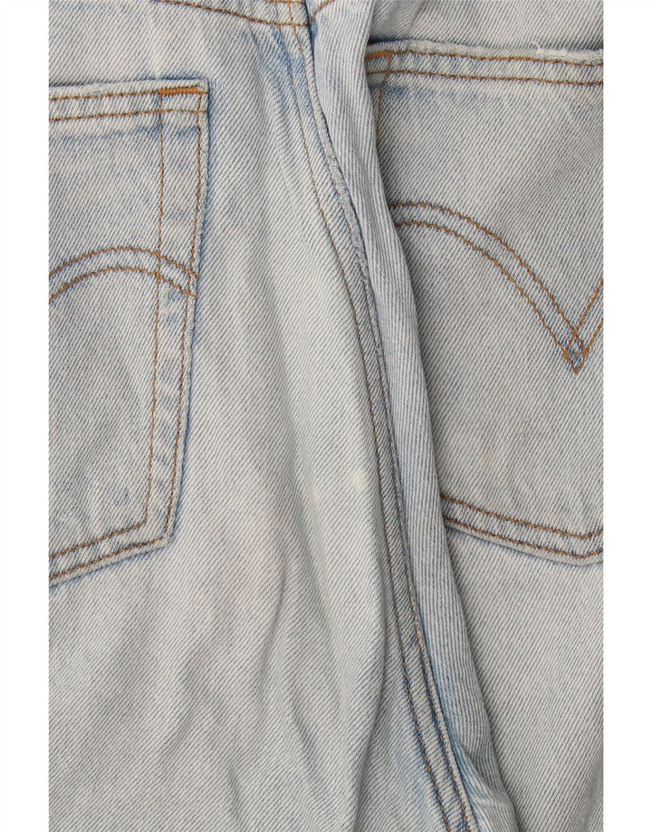 Jeans feminino Levi's Ribcage Straight W30 L29 Azul Algodão