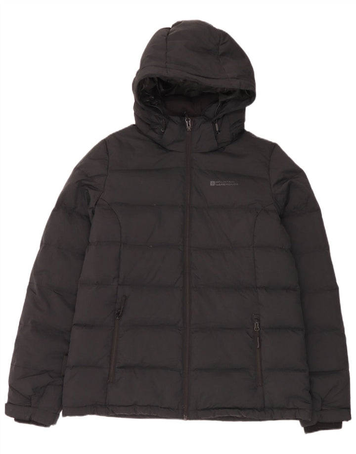Jaqueta acolchoada com capuz feminina Mountain Warehouse UK 14 grande nylon preto
