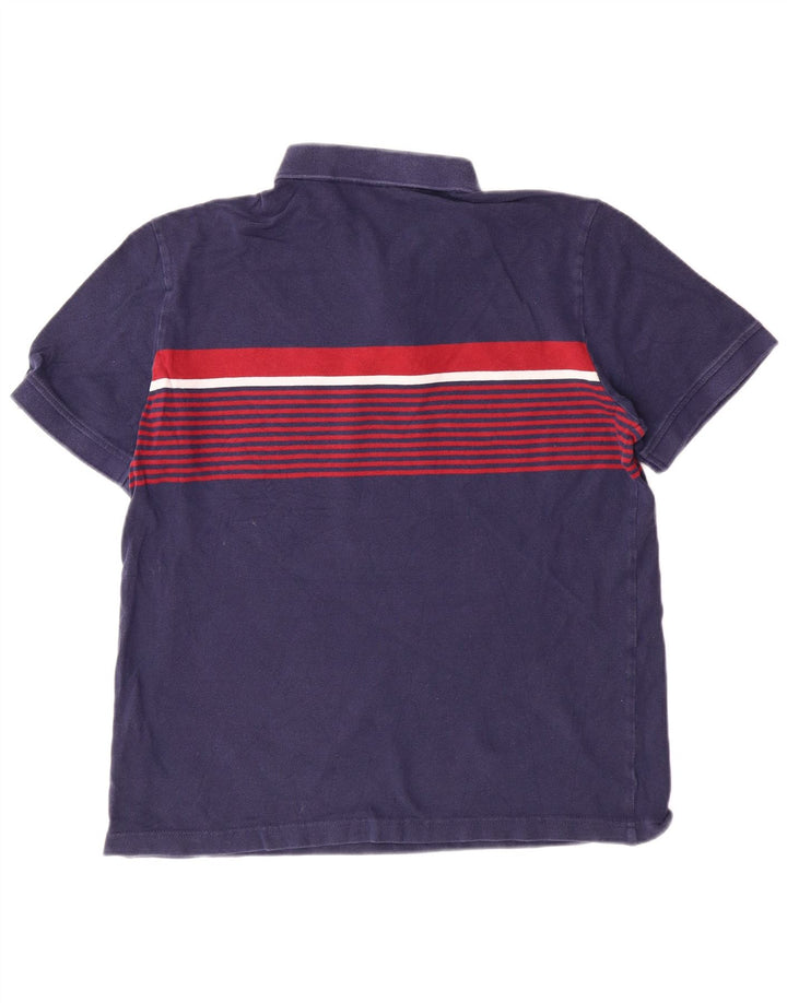 Camisa polo masculina PUMA médio azul marinho colorblock