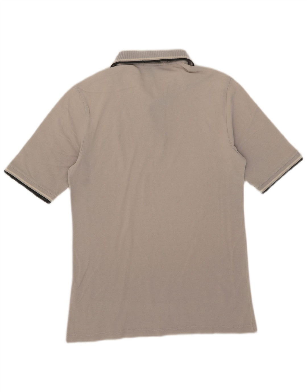 Camisa polo masculina Fred Perry pequena listrada cinza de algodão