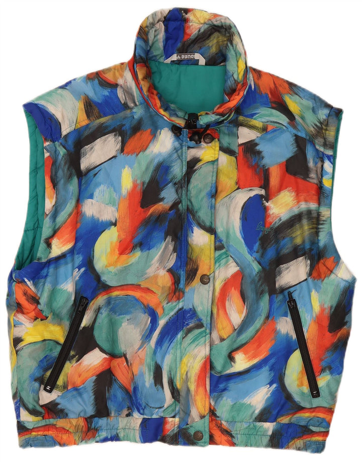 Colete feminino Brugi com padrão abstrato UK 18 XL multicolorido