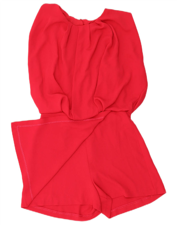 Macacão feminino Zara UK 10 pequeno poliéster rosa