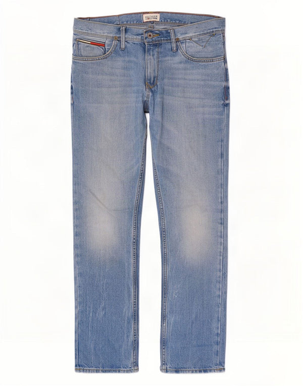 Tommy Hilfiger Masculino Slim Jeans W30 L30 Azul Algodão