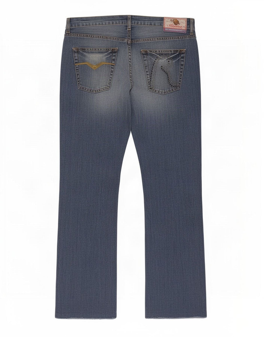 Replay Jeans Bootcut Feminino W32 L34 Azul Algodão