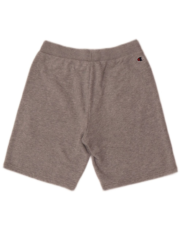 Shorts esportivos gráficos Champion Boys 13-14 anos XL cinza algodão