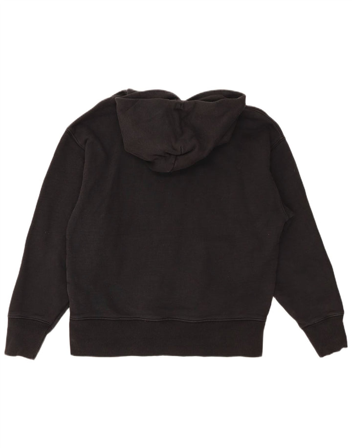 TOMMY HILFIGER Suéter masculino com capuz médio algodão preto