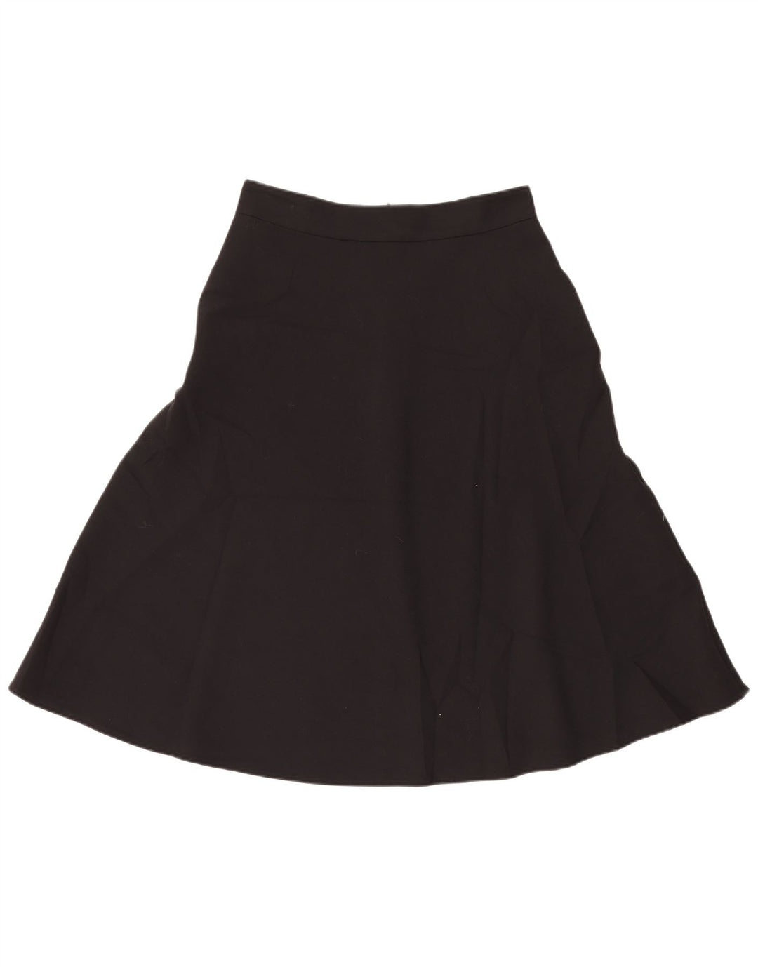 Saia feminina Marks & Spencer A-Line UK 12 Médio W30 Poliéster Preto