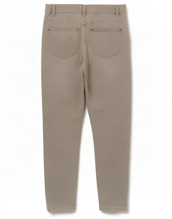 Calça jeans skinny feminina MINT VELVET UK 10 pequena W26 L25 algodão cinza