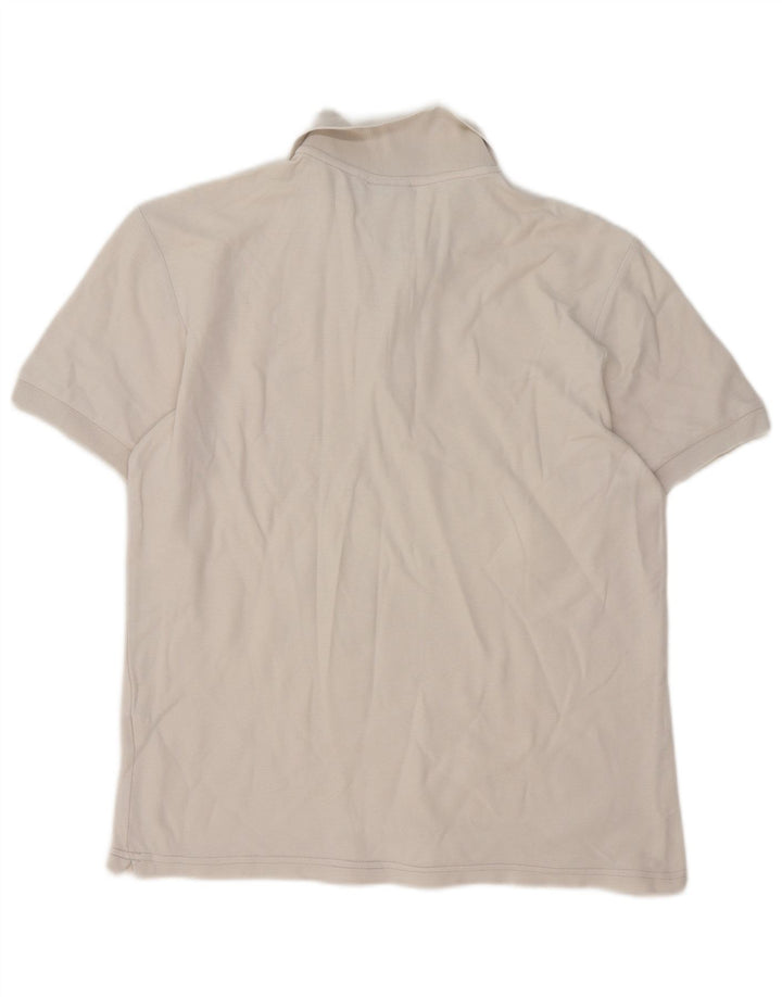 Camisa polo masculina Diadora médio algodão branco