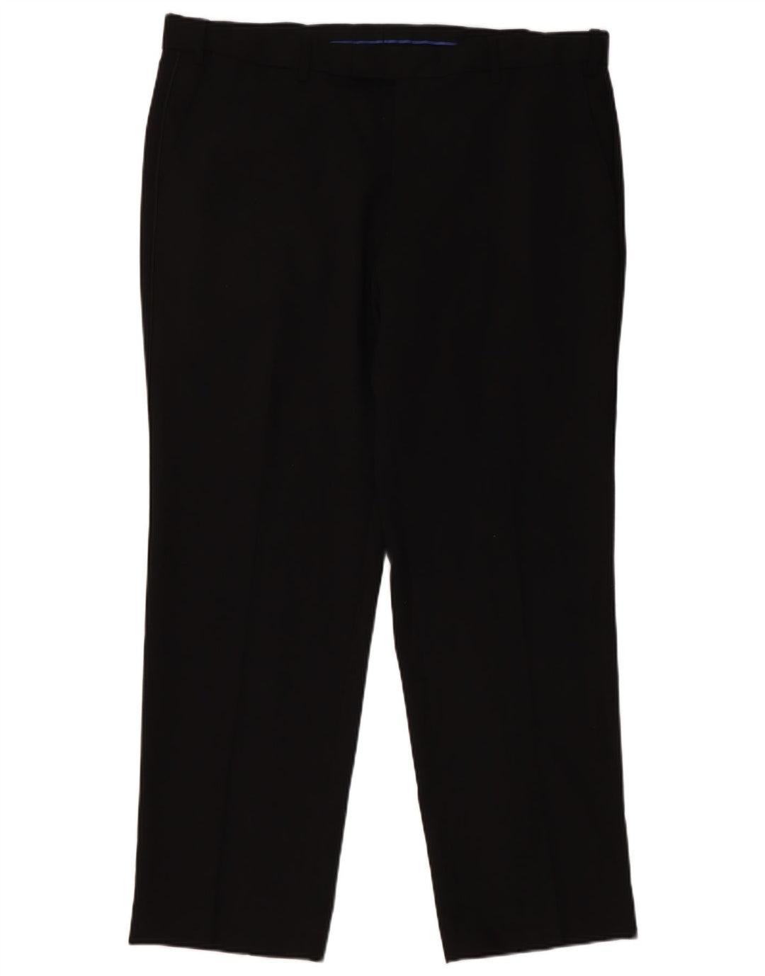 Calça masculina Marks & Spencer reta regular fit W38 L29 lã preta