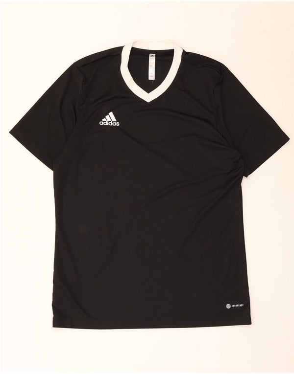 Camiseta masculina Adidas Aeroready Top grande bloco colorido preto
