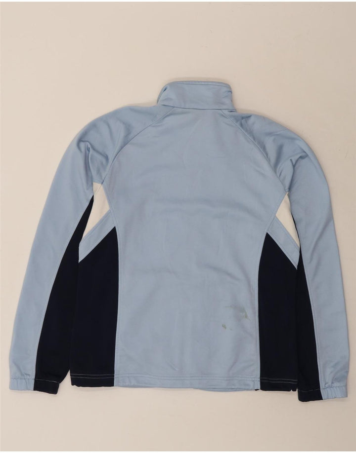 Diadora Womens Tracksuit Top Jacket Medium Blue Colourblock Poliéster