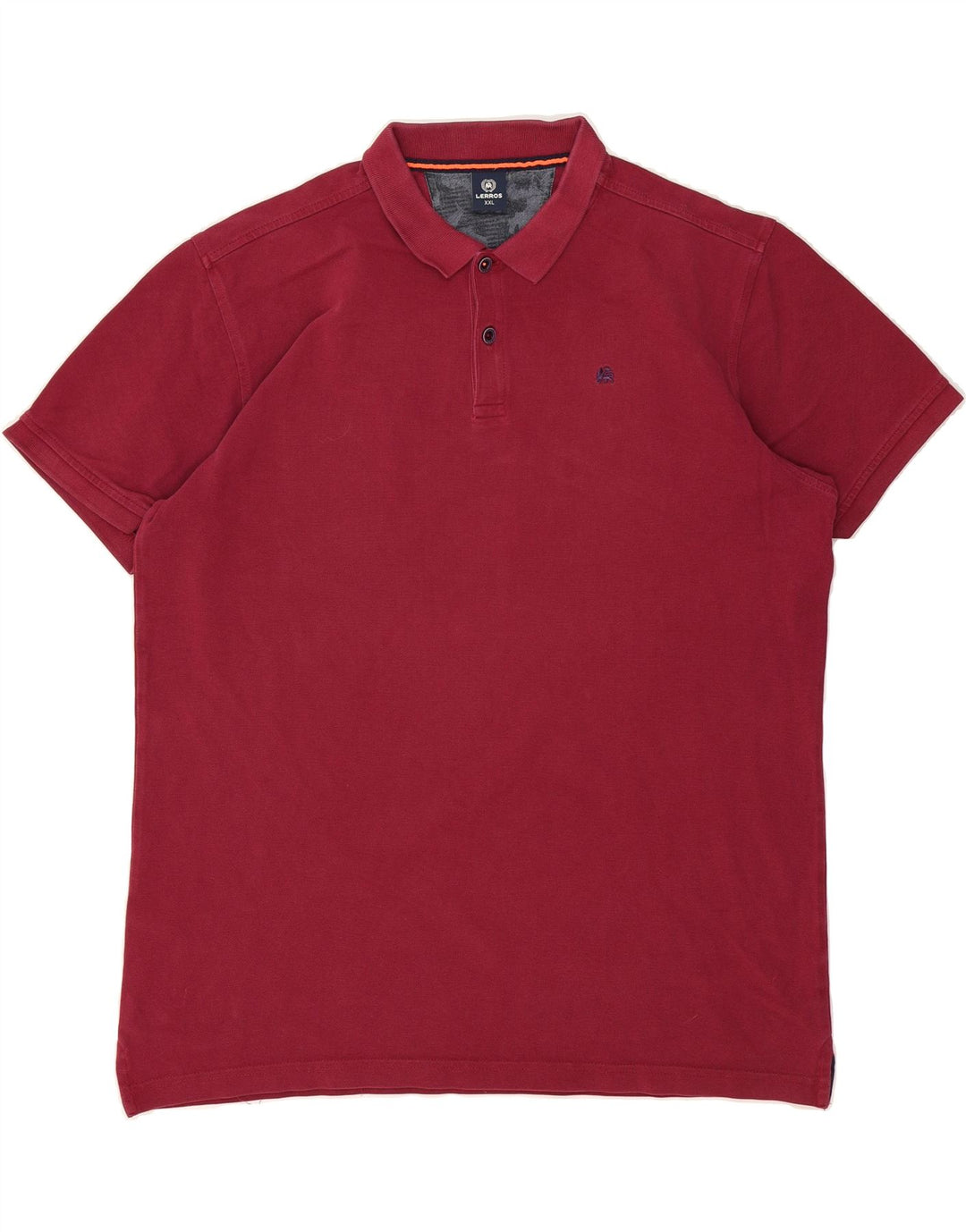 LERROS Mens Polo Shirt 2XL Burgundy Vintage Lerros and Second-Hand Lerros from Messina Hembry 