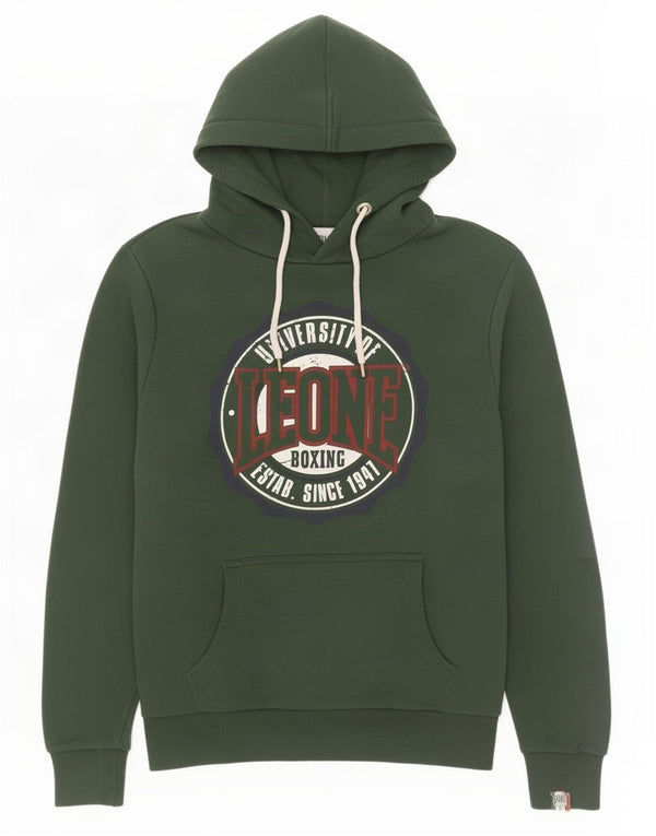 Leone Mens Boxing Gráfico Hoodie Jumper Grande Algodão Verde