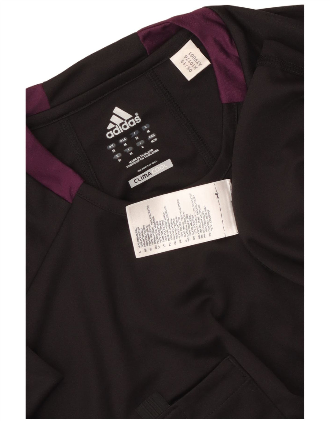 Adidas Masculino Climacool Camiseta Top Médio Preto Colorblock Poliéster