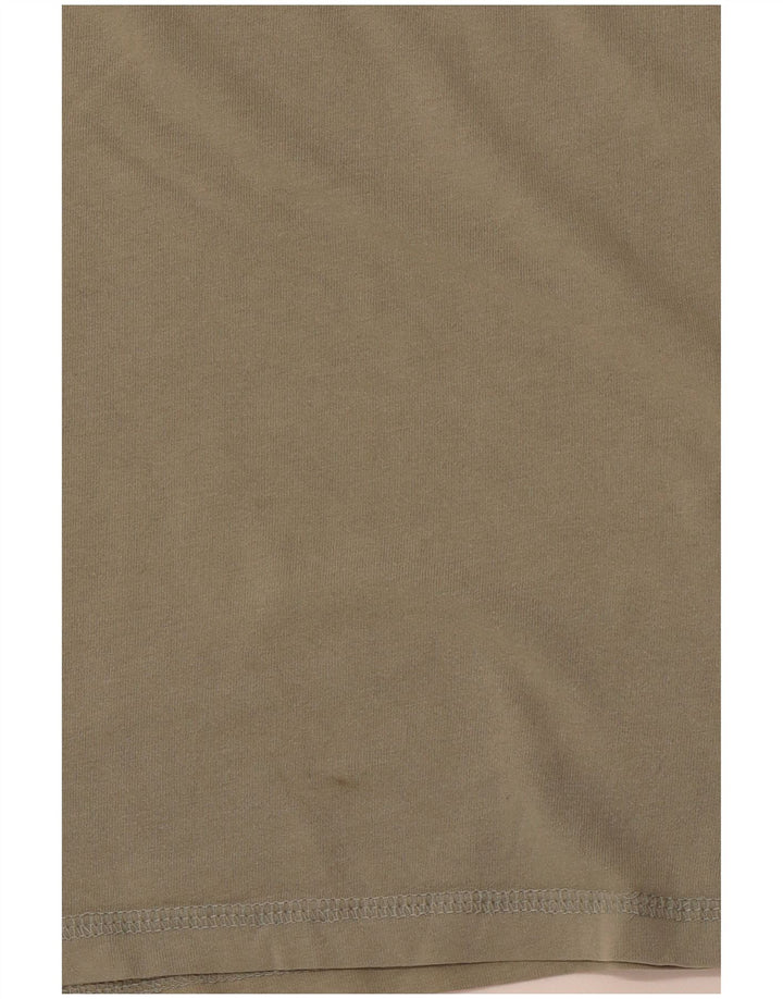 Camiseta masculina JACK & JONES grande algodão cáqui