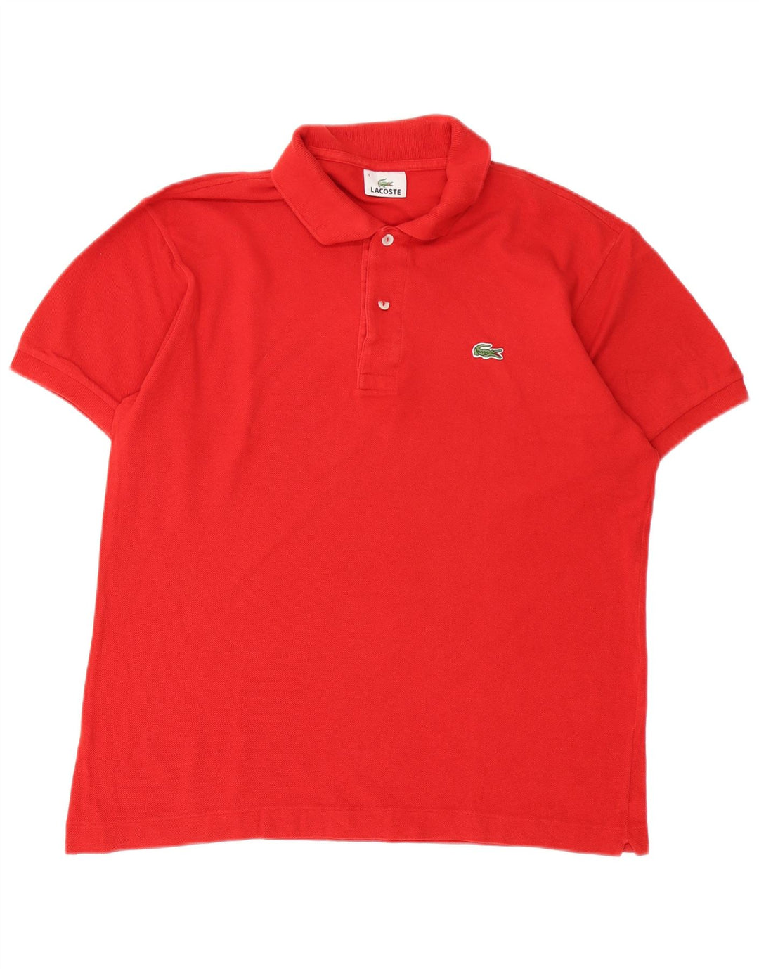 Camisa polo masculina Lacoste tamanho 4 médio algodão vermelho