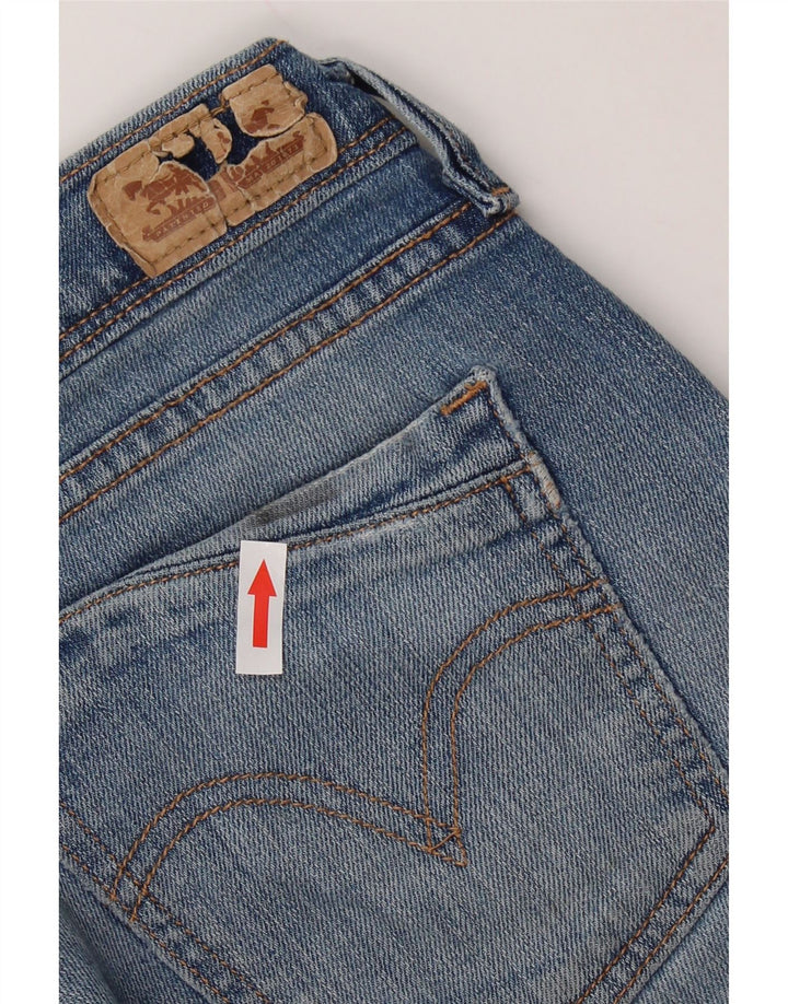 Shorts jeans feminino de cintura média LEVI'S US 10 médio W30 algodão azul