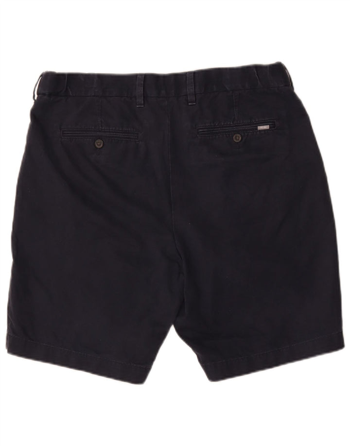 Shorts chino masculino Marks & Spencer W36 grande algodão azul marinho