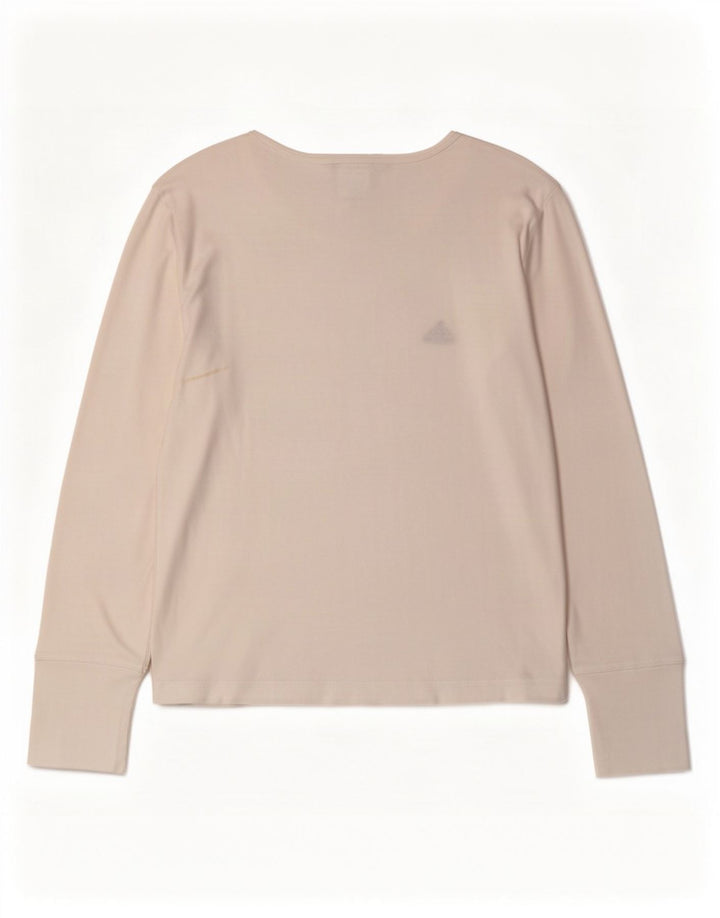 Adidas Mulher Top Manga Longa UK 14 Médio Branco