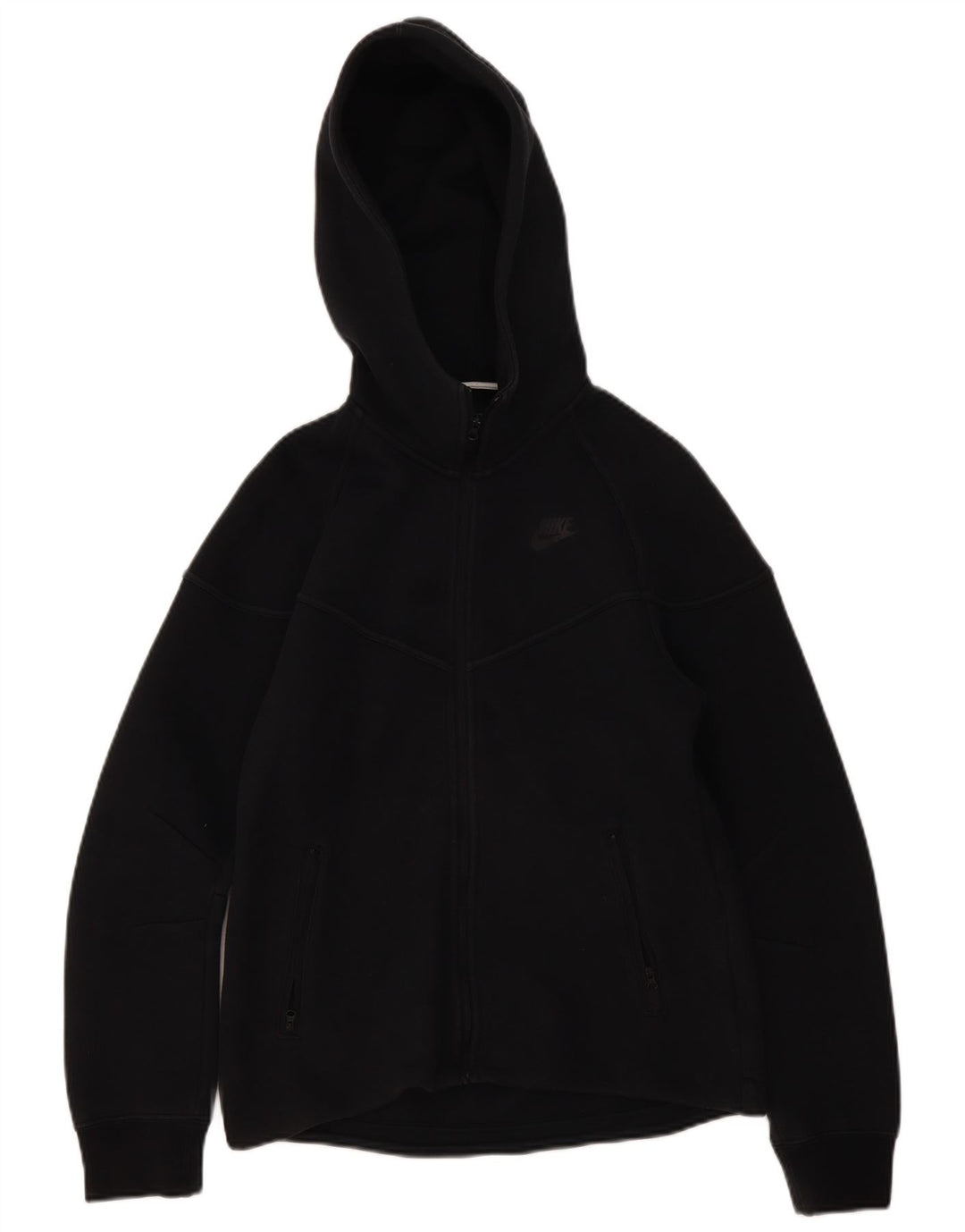 Suéter Nike Masculino Zip com Capuz Pequeno Algodão Preto
