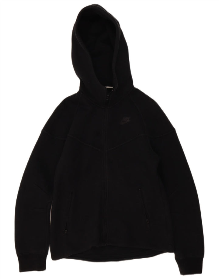 Suéter Nike Masculino Zip com Capuz Pequeno Algodão Preto
