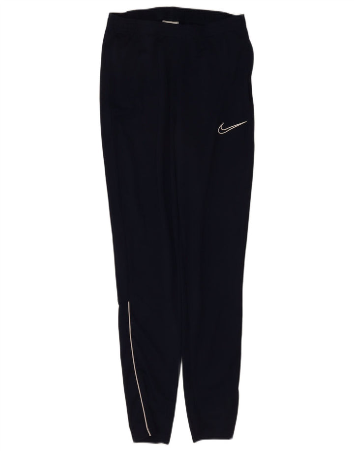 Calça de treino masculina Nike pequena azul marinho poliéster