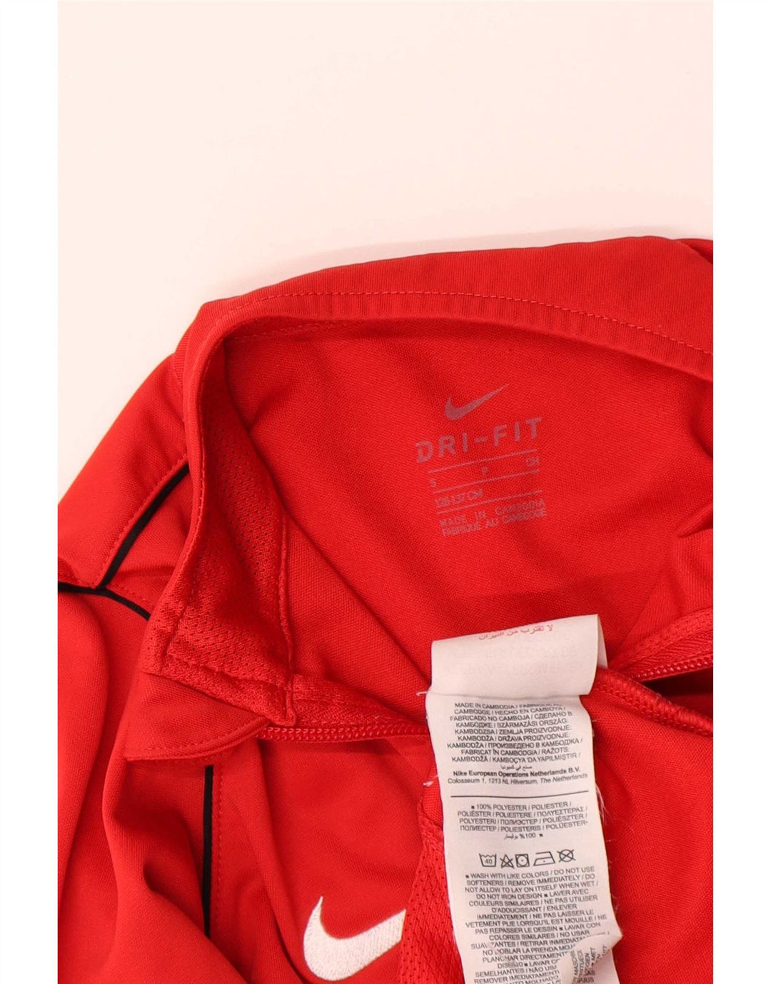 Jaqueta Nike Boys Dri Fit Tracksuit 8-9 anos Pequeno Poliéster Vermelho