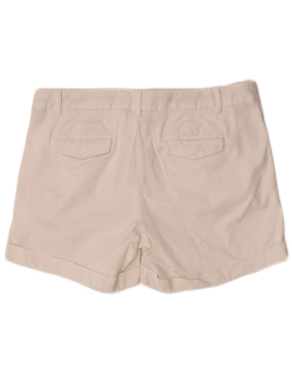 Shorts chino feminino Banana Republic US 10 grande W33 algodão branco