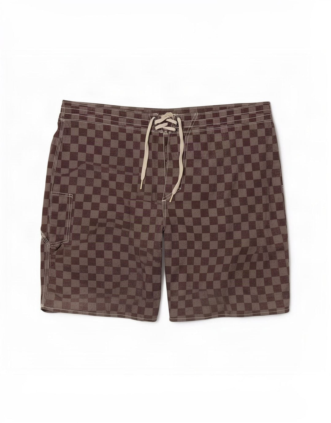 Shorts de natação masculino Vans grande cinza geométrico