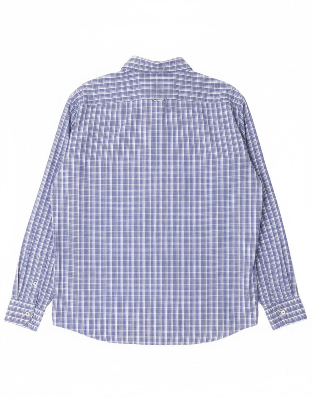 Camisa masculina Navigare grande algodão xadrez azul