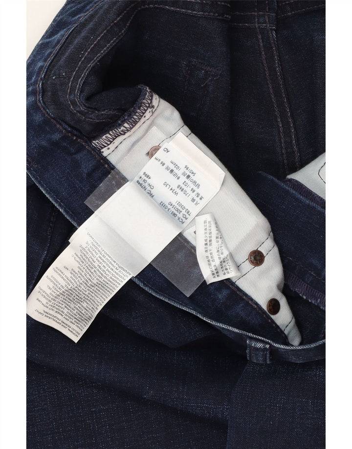 LEVI'S Mens Straight Jeans W34 L30 Navy Blue Cotton Vintage Levi's and Second-Hand Levi's from Messina Hembry 