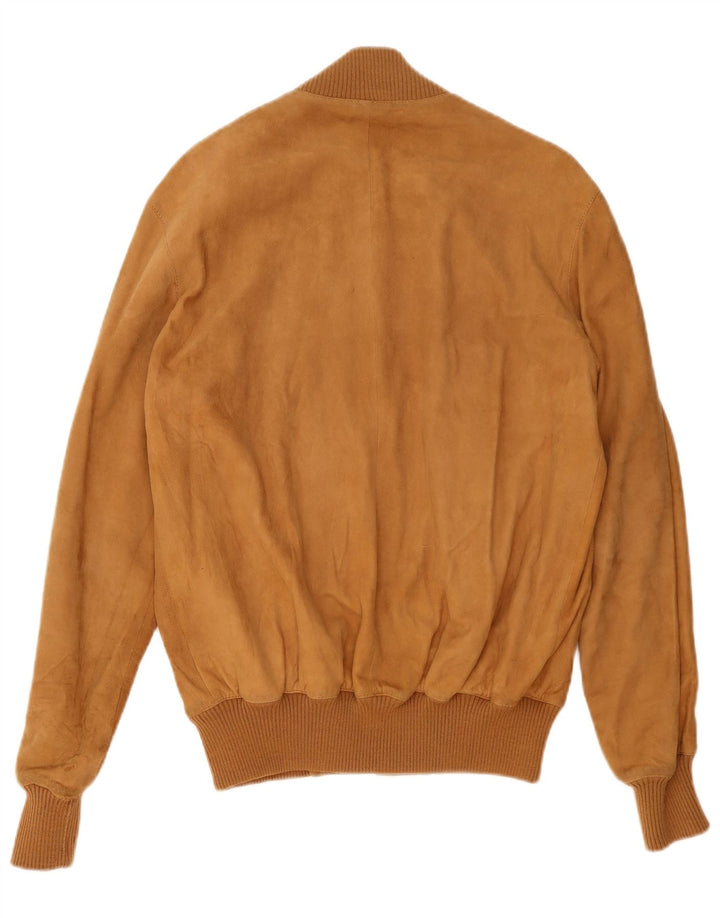 Jaqueta bomber masculina de camurça Arpel IT 52 XL couro marrom