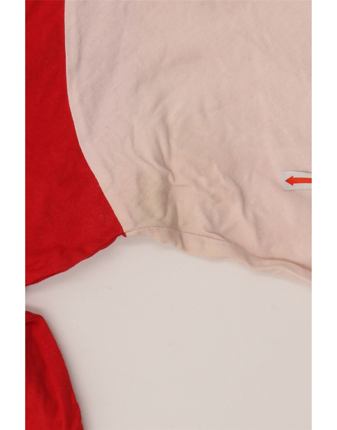 Camiseta feminina PUMA com estampa gráfica UK 18 XL vermelha colorblock