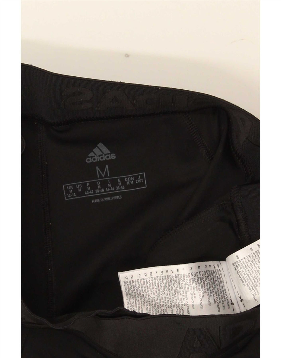 Leggings Adidas Femininas UK 12/14 Médio Preto Poliéster