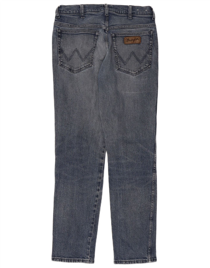 Wrangler Masculino Texas Tapered Jeans W32 L32 Azul Algodão