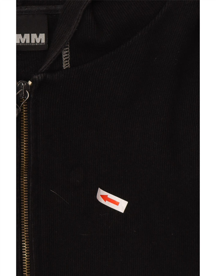 Suéter cardigã masculino com capuz UMM 2XL algodão preto