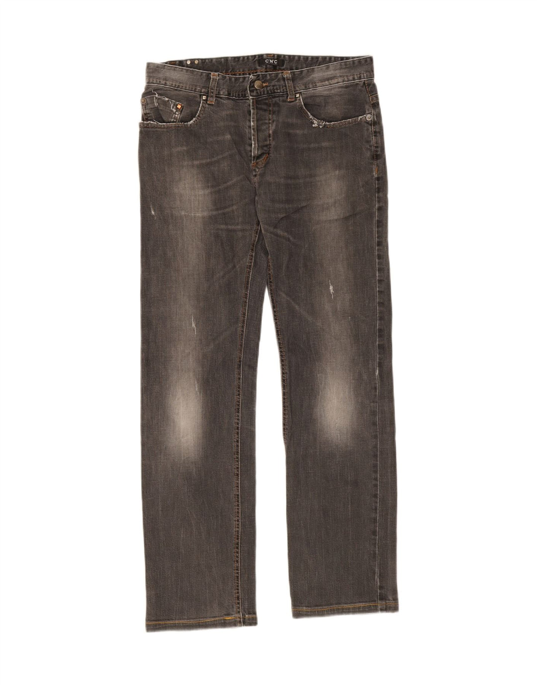 COSTUME NATIONAL Womens Straight Jeans W30 L30 Grey Vintage Costume National and Second-Hand Costume National from Messina Hembry 