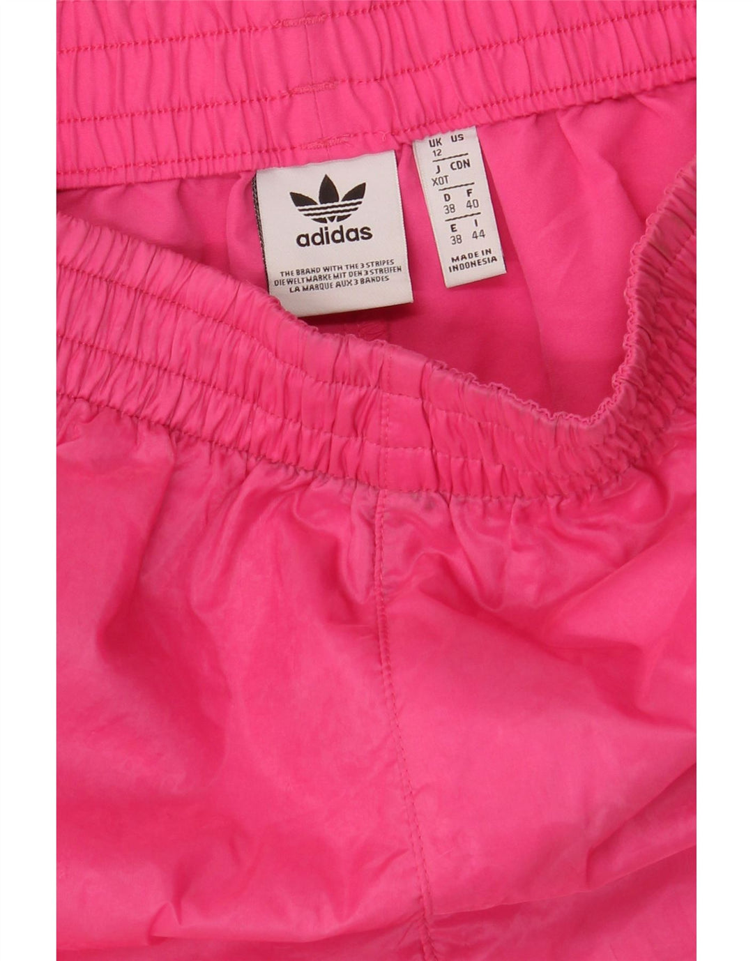 Shorts esportivos femininos Adidas UK 12 poliéster rosa médio