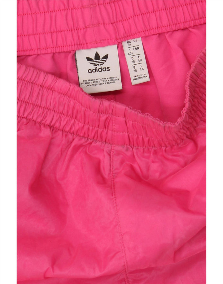 Shorts esportivos femininos Adidas UK 12 poliéster rosa médio
