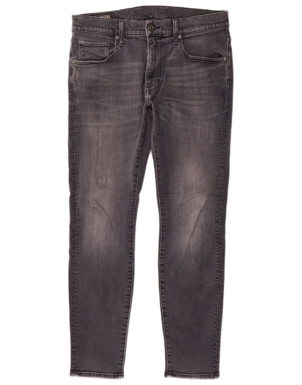G-Star Mens Revend Skinny Jeans W32 L29 Grey Cotton
