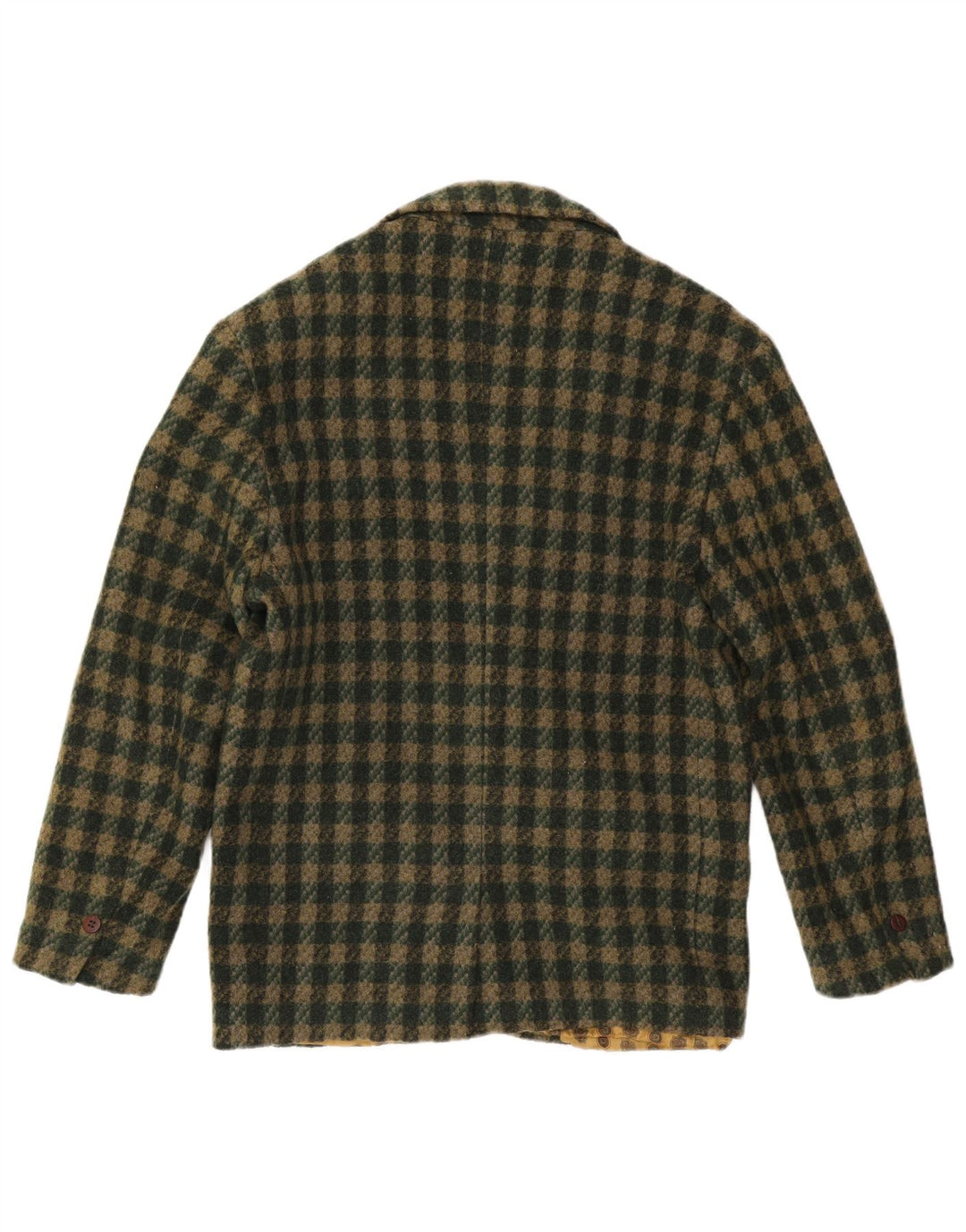 Jaqueta blazer masculina DUK com 2 botões UK 38 xadrez verde médio