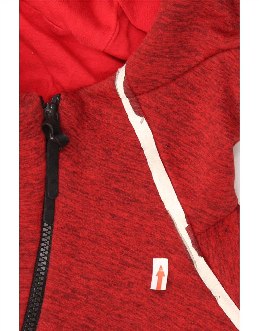 Adidas Mens Treino Top Jaqueta Médio Poliéster Manchado Vermelho