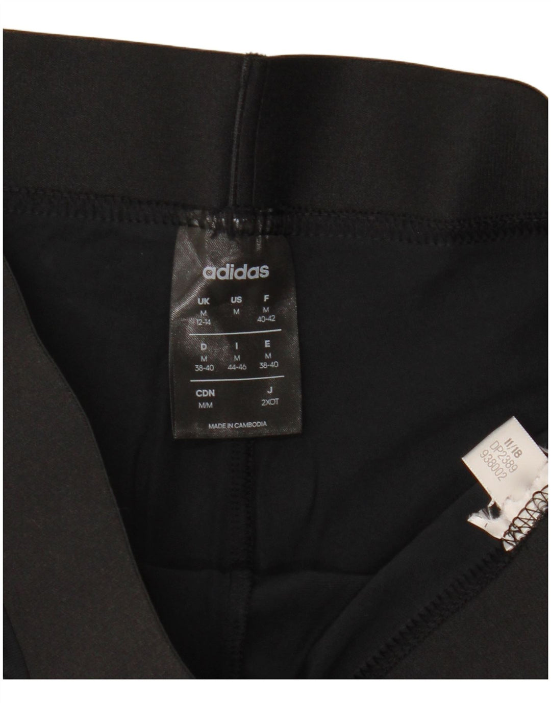 Leggings Adidas Femininas UK 12/14 Médias Pretas