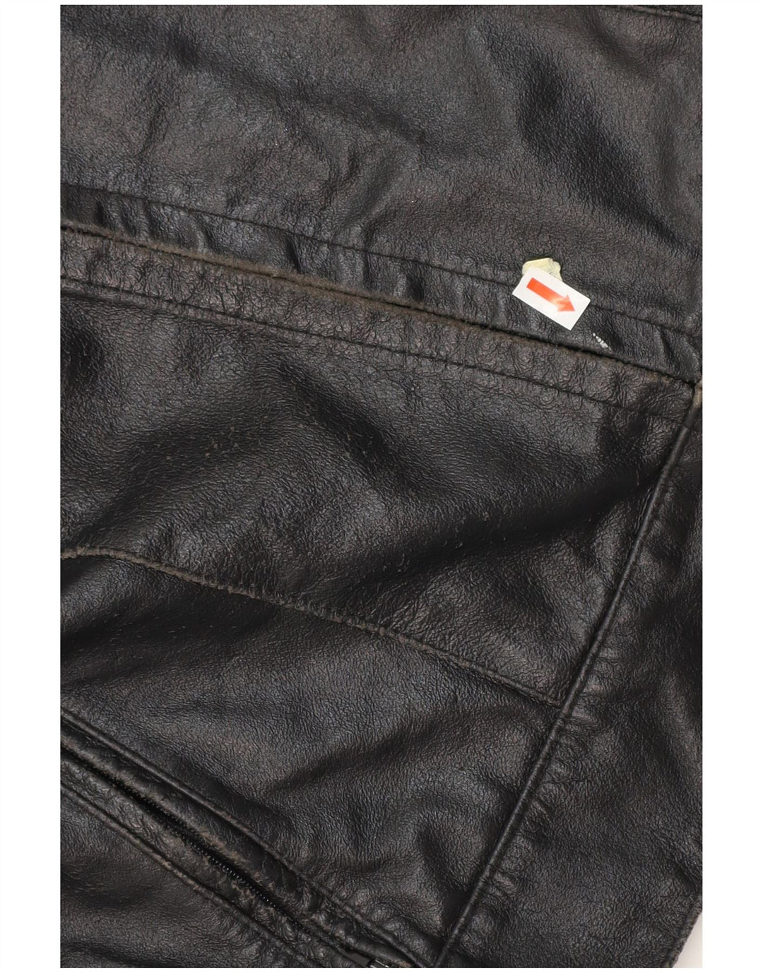 Jaqueta feminina de couro VINTAGE IT 42 couro preto médio